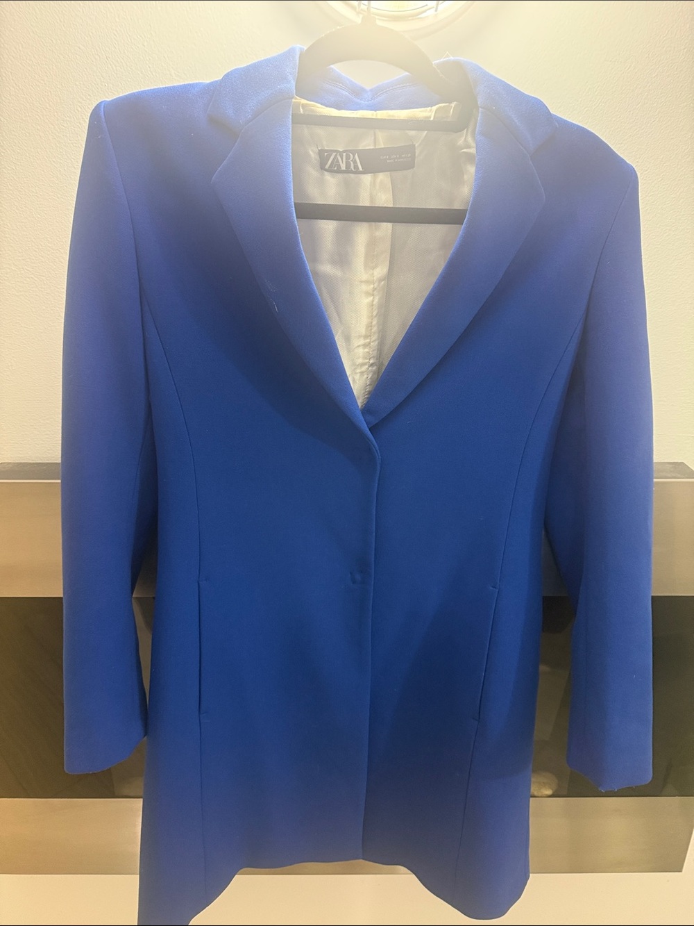 Zara Cobalt Blue Single-Button Tailored Blazer